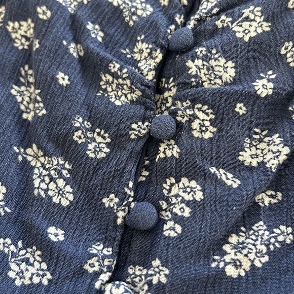 Blue Floral Romper - Picture 3 of 4